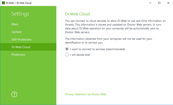 Dr.Web Cloudによるプロテクション #drweb